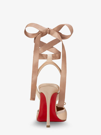 Cassia Lace Up 100 Satin Pumps thumbnail