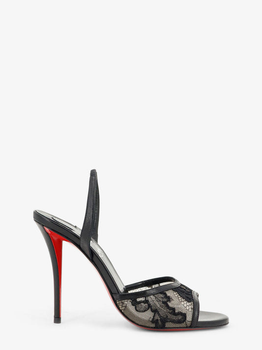 Miss Z Lace Sling sandals in mesh and leather