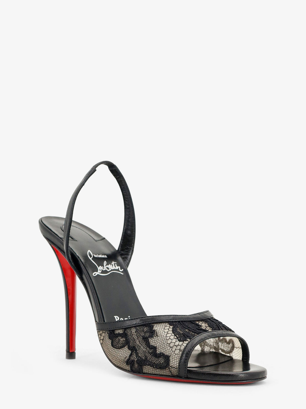 Miss Z Lace Sling sandals in mesh and leather