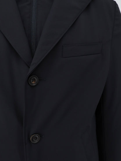 Casual nylon coat with virgin wool lining thumbnail
