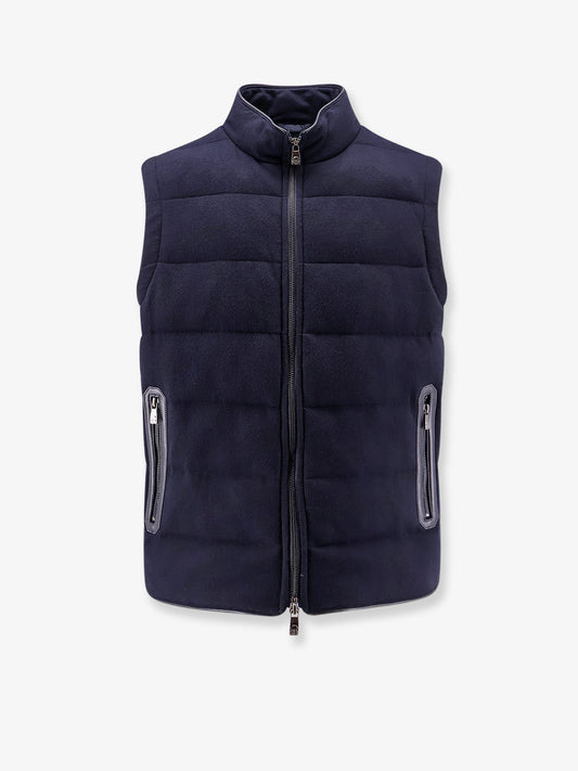 Cashmere blend sleeveless jacket