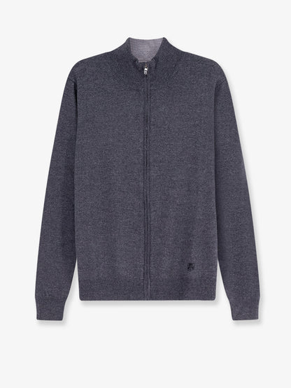 Cardigan con full zip in cotone thumbnail