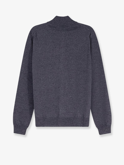 Cardigan con full zip in cotone thumbnail