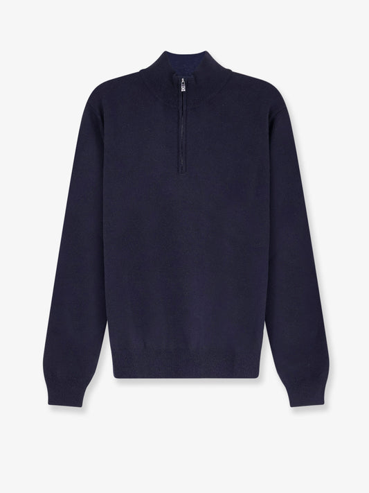 Cotton half-zip sweater