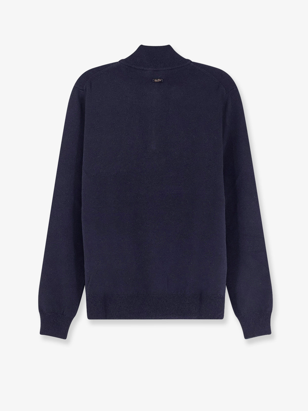 Maglia con mezza zip in cotone