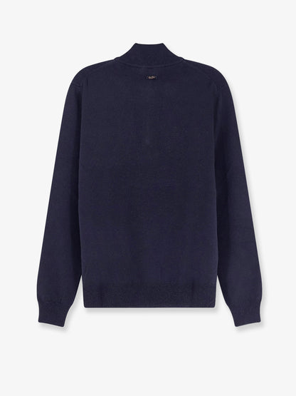 Maglia con mezza zip in cotone thumbnail