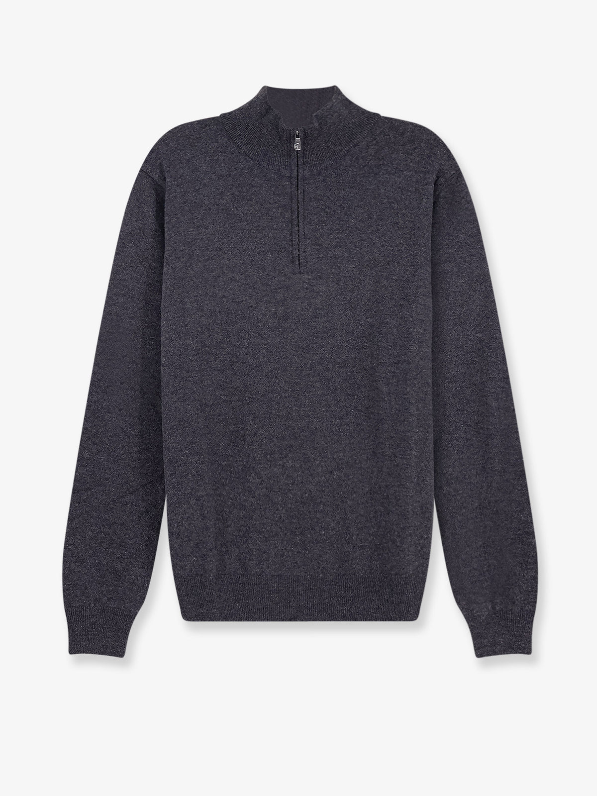 Cotton half-zip sweater