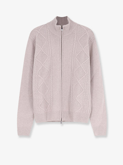 Wool and cashmere full-zip cardigan thumbnail