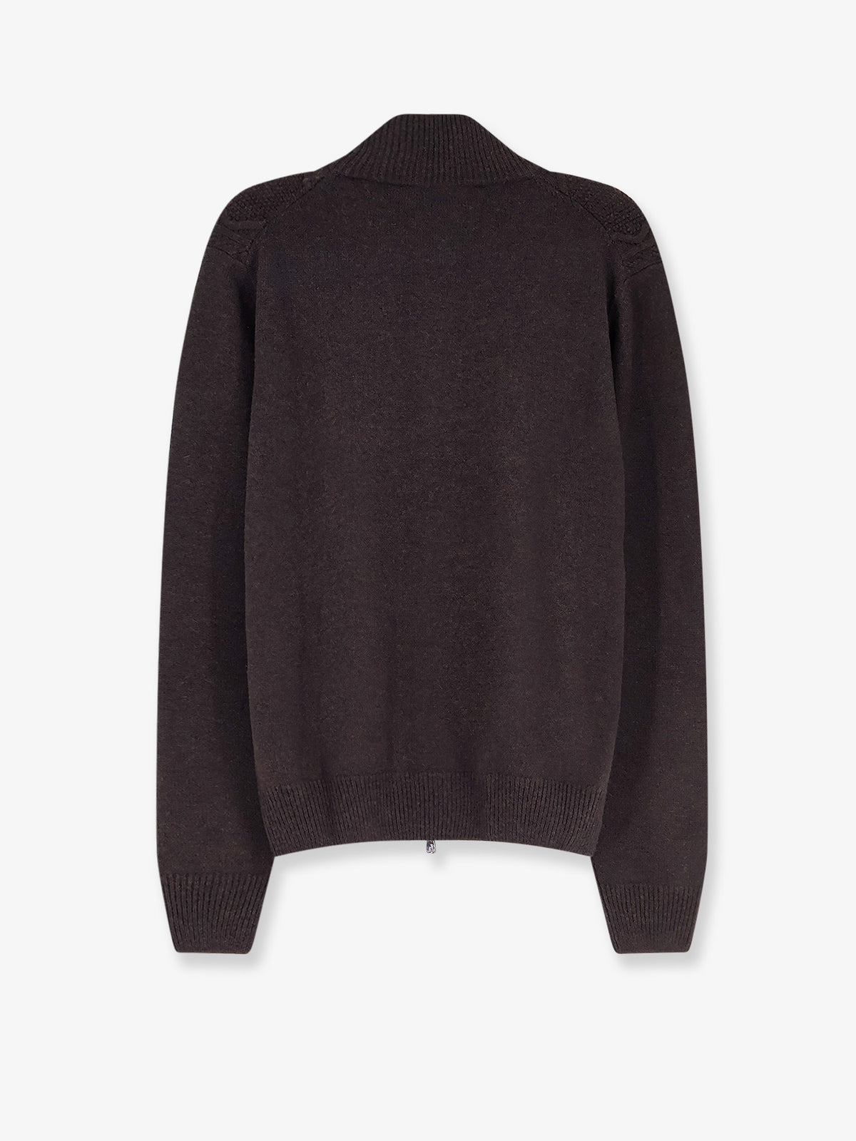 Wool and cashmere full-zip cardigan