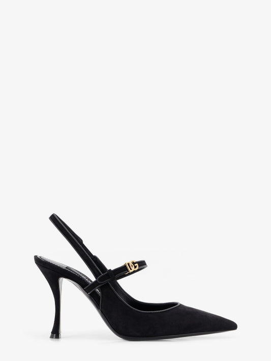 Leather and suede pumps