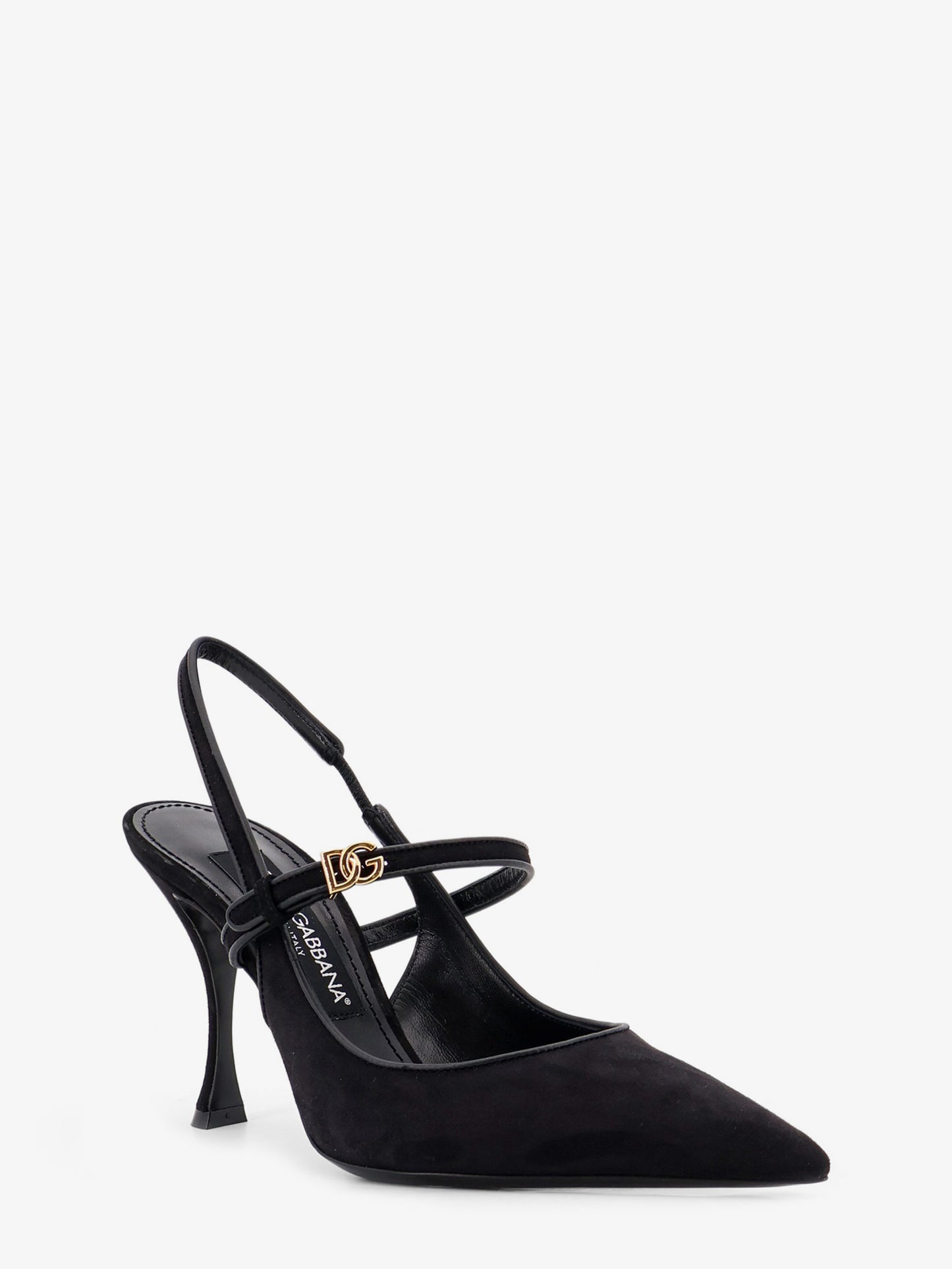 Leather and suede pumps