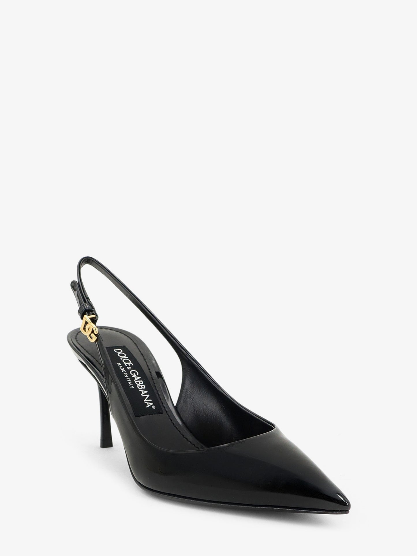 Patent leather pumps