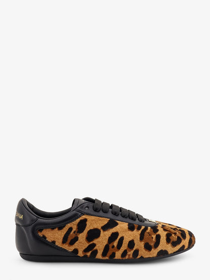 Ponyskin sneakers with metal DG logo thumbnail