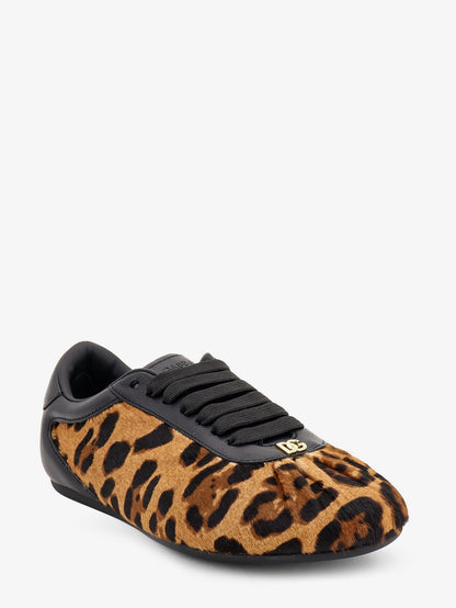 Ponyskin sneakers with metal DG logo thumbnail