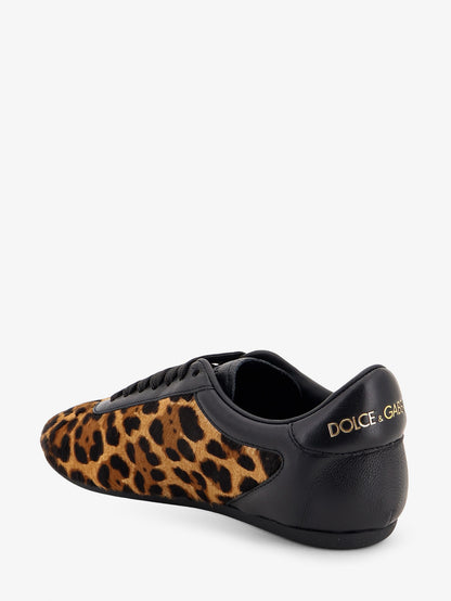 Ponyskin sneakers with metal DG logo thumbnail