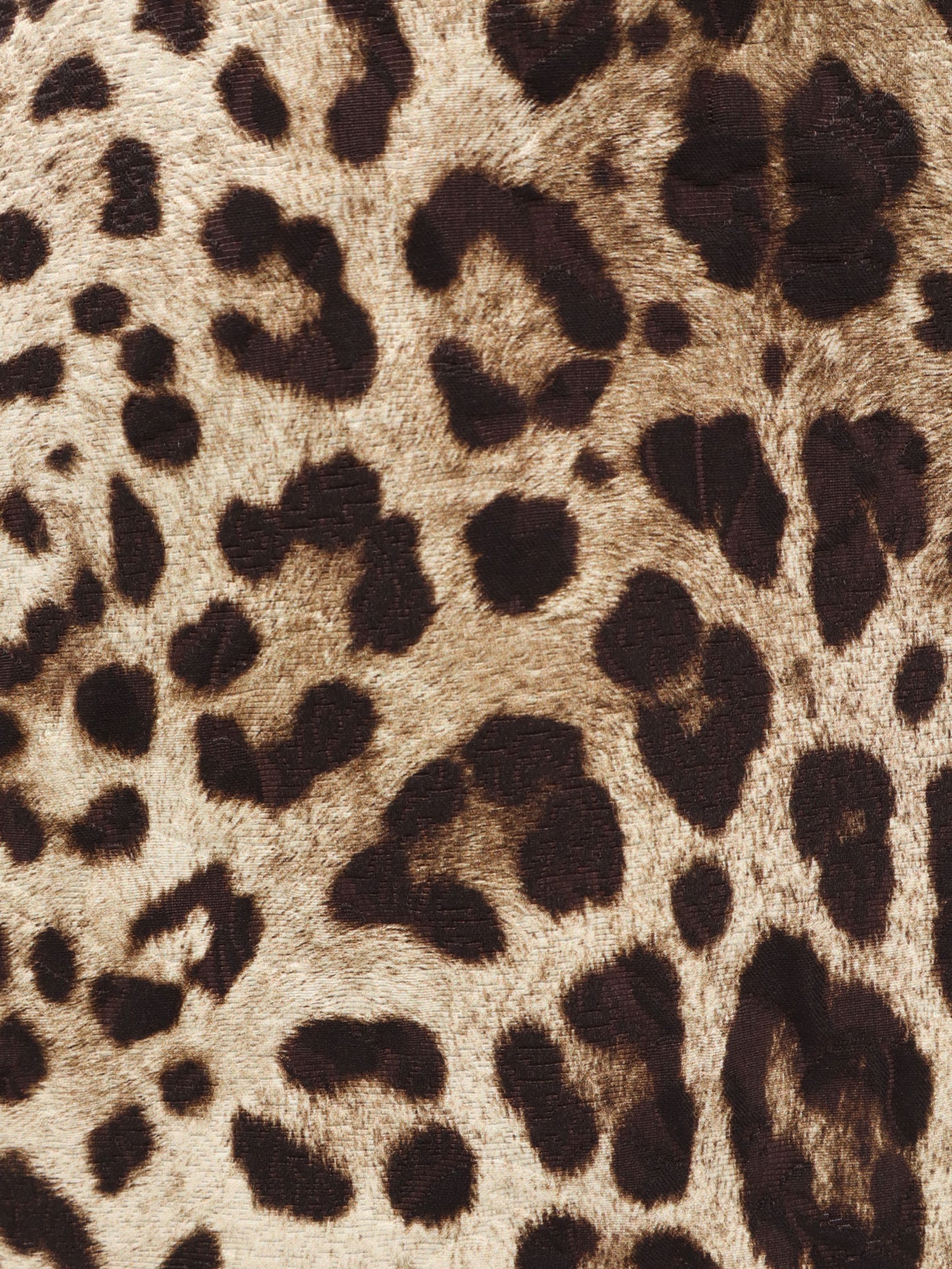 Cotton, silk and viscose mini skirt with animal motif