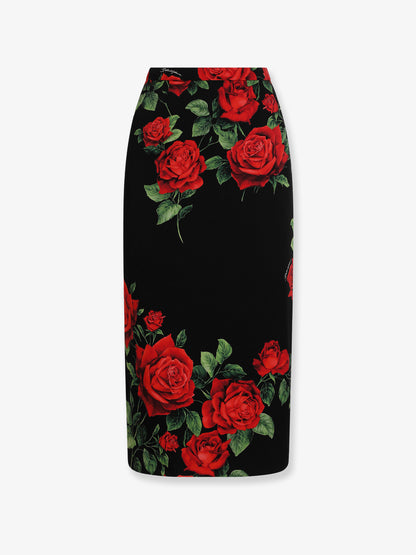 Stretch silk midi skirt thumbnail