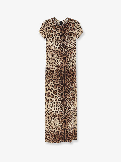 Silk dress with animal print thumbnail