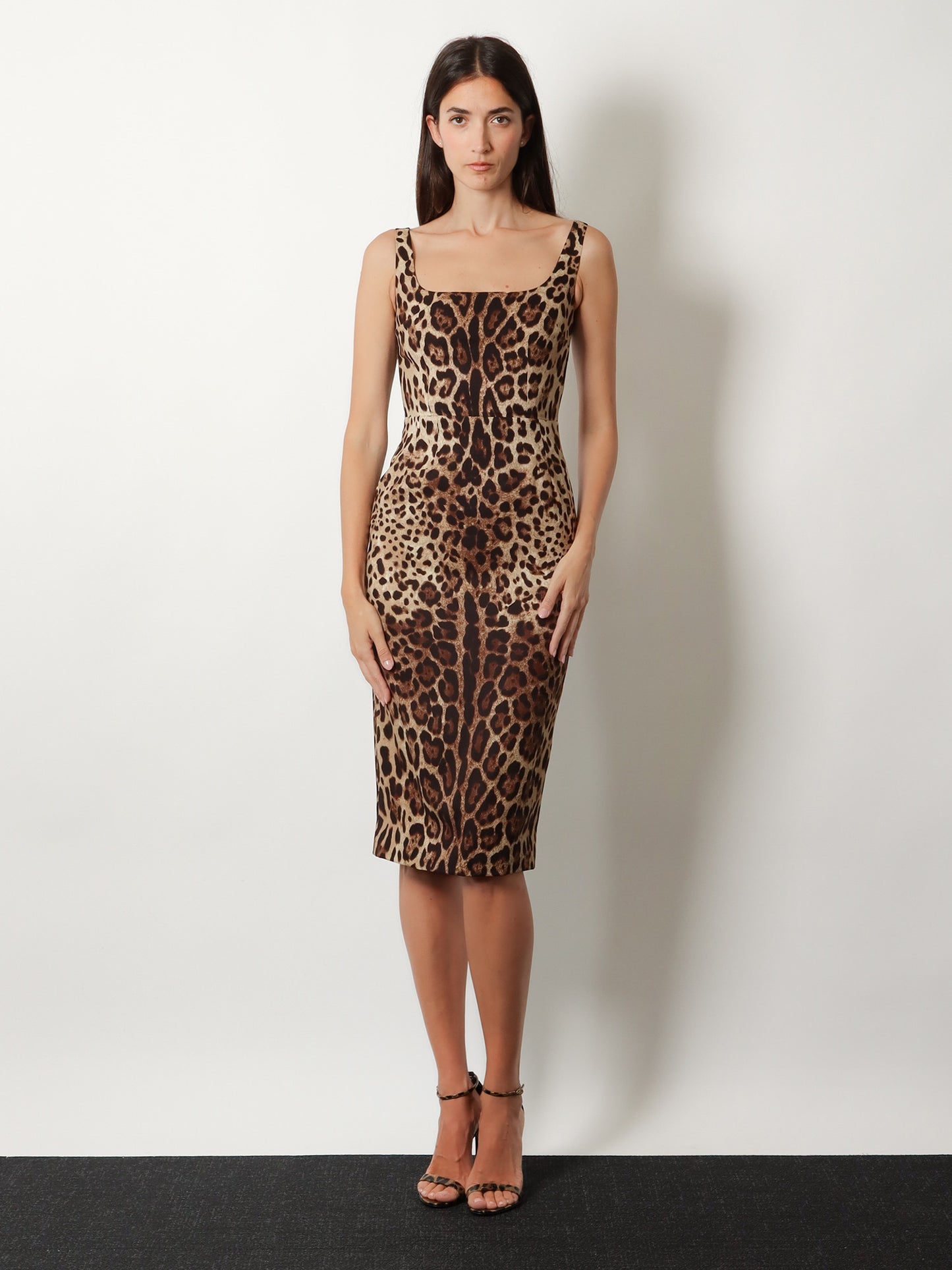 Midi Dress with Animal print
