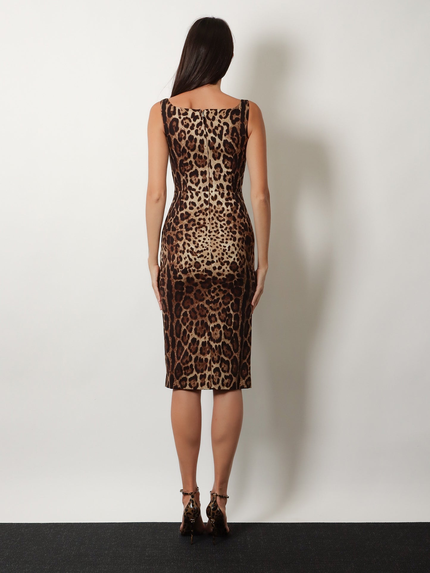 Midi Dress with Animal print