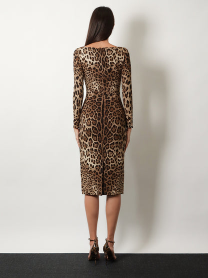 Midi Dress with Animal Print thumbnail