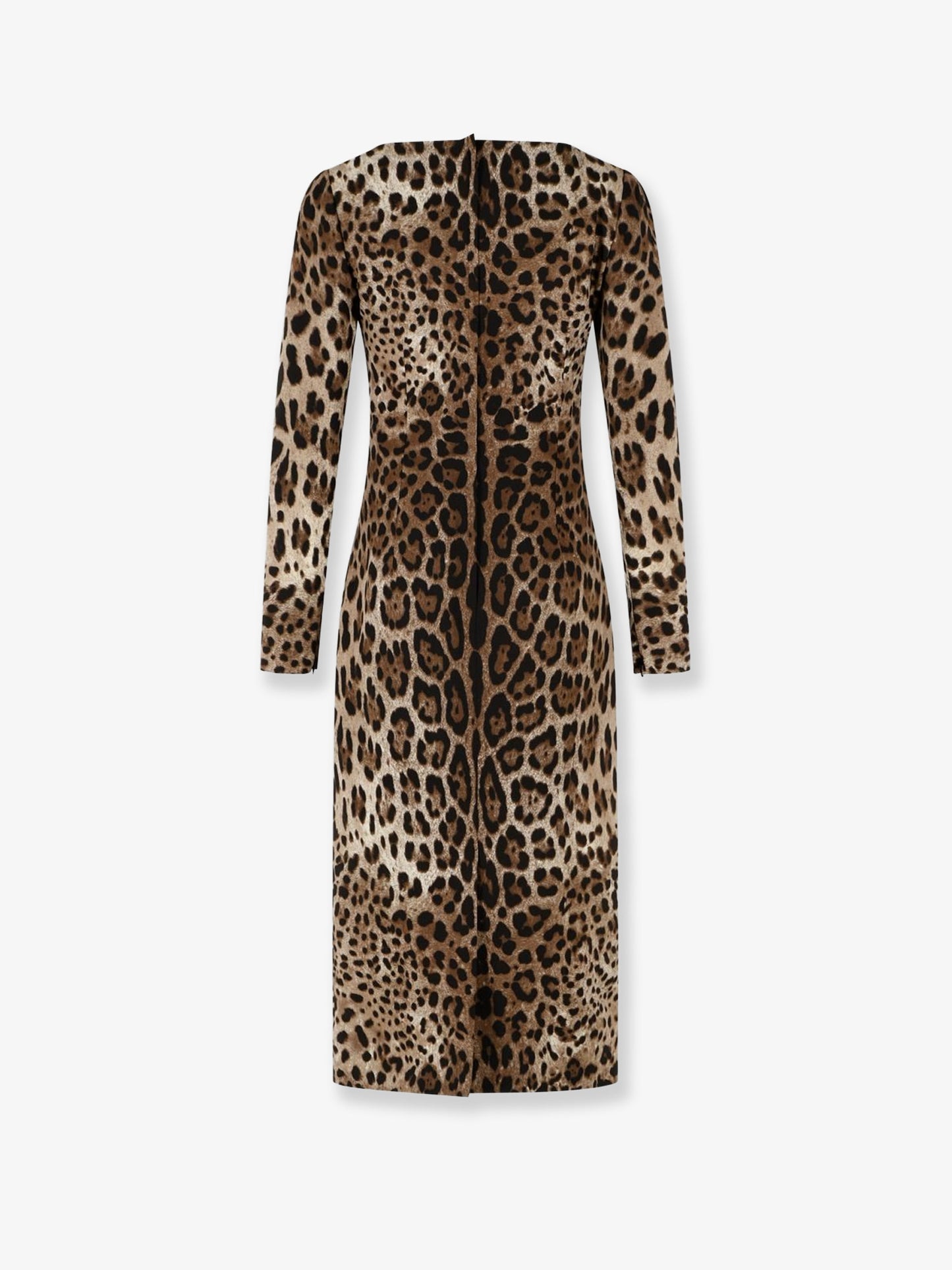 Midi Dress with Animal Print