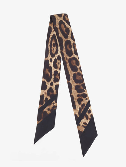 Silk bandeau with animal print thumbnail