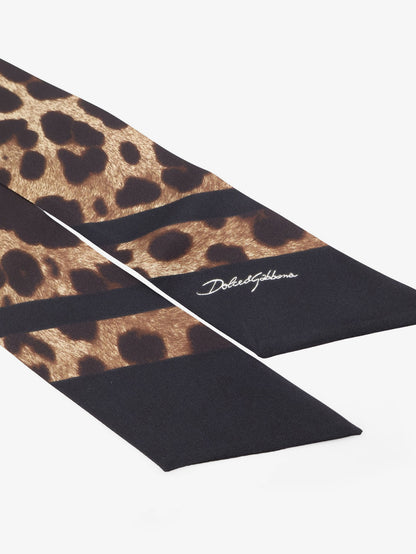 Silk bandeau with animal print thumbnail