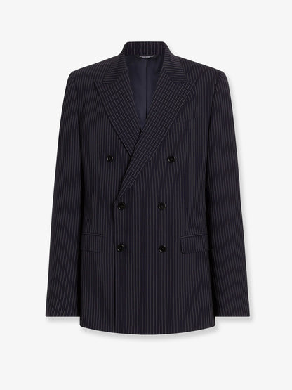 Martini Light double-breasted pinstriped wool blazer thumbnail