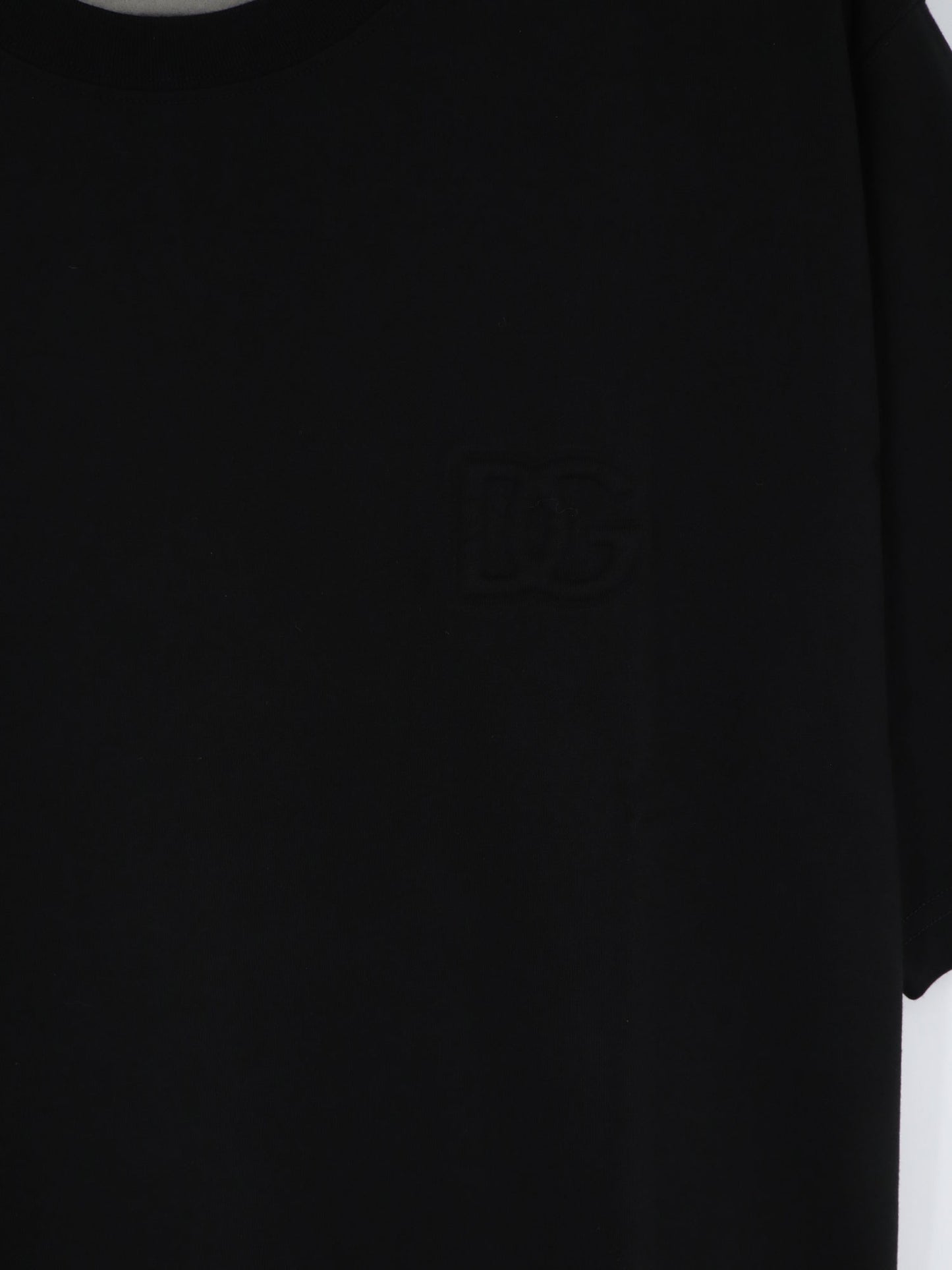 Cotton T-shirt with embossed DG logo