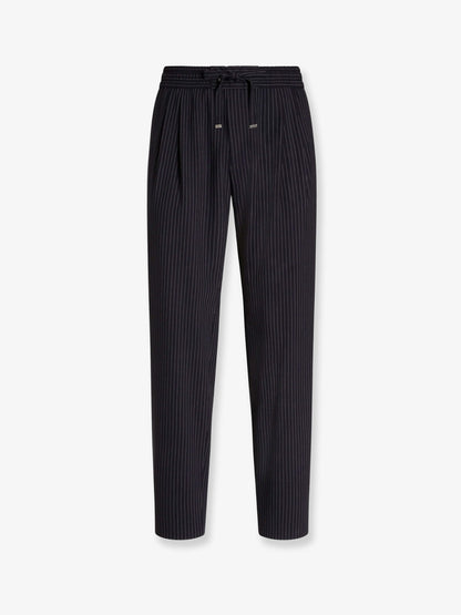 Pinstriped wool jogging trousers thumbnail