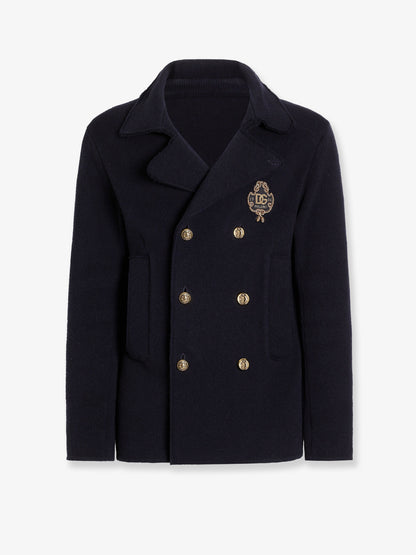 Virgin wool blazer with iconic crest thumbnail