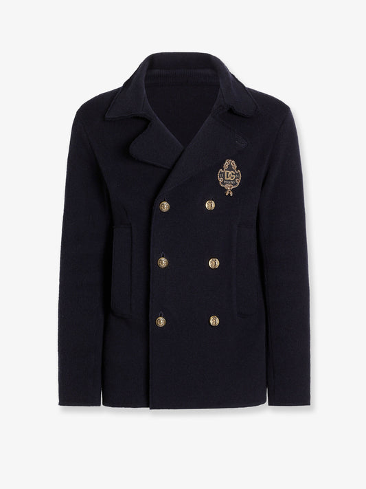 Virgin wool blazer with iconic crest