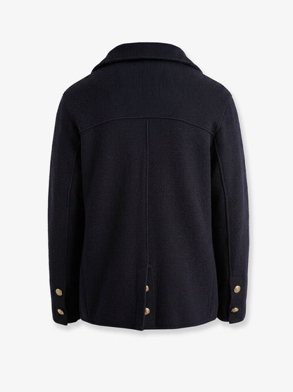 Virgin wool blazer with iconic crest thumbnail
