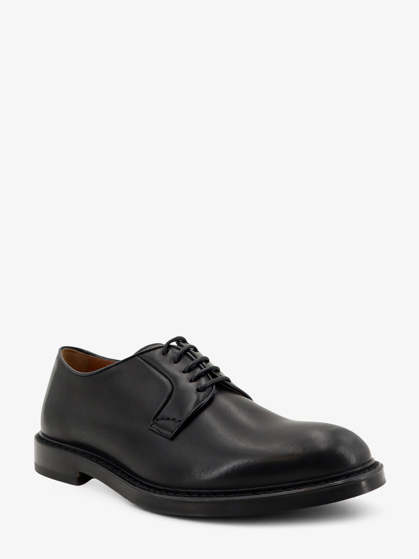 Leather lace-up