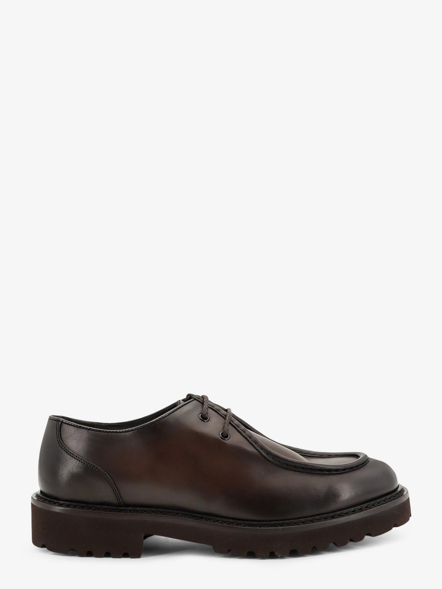 Leather lace-up