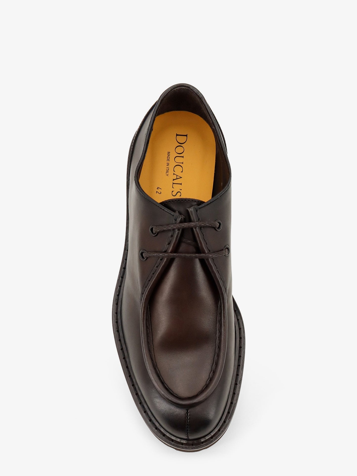 Leather lace-up