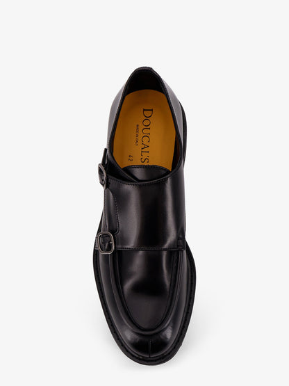 Leather double buckle loafers thumbnail