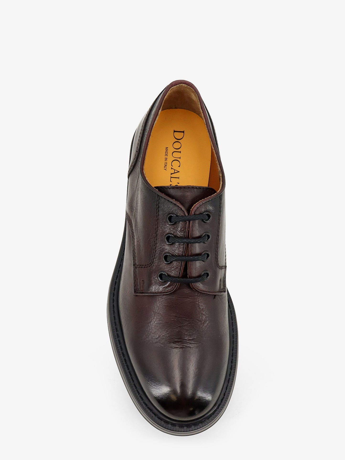 Leather lace-up