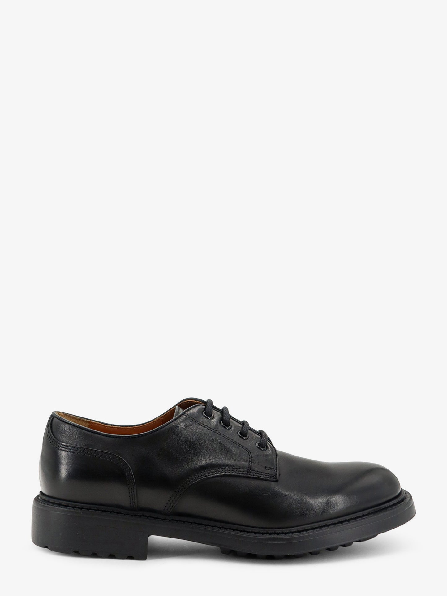 Leather lace-up