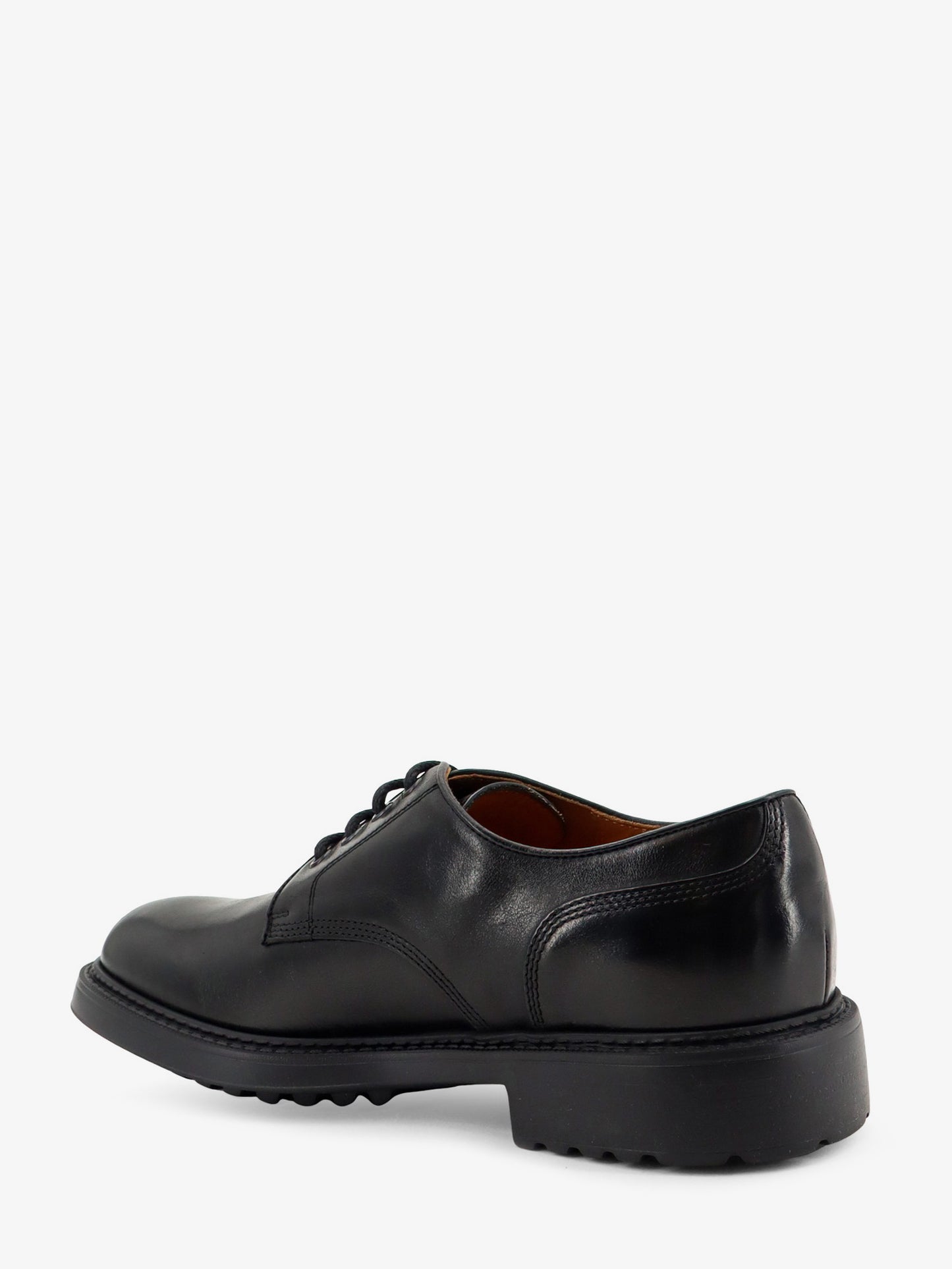 Leather lace-up