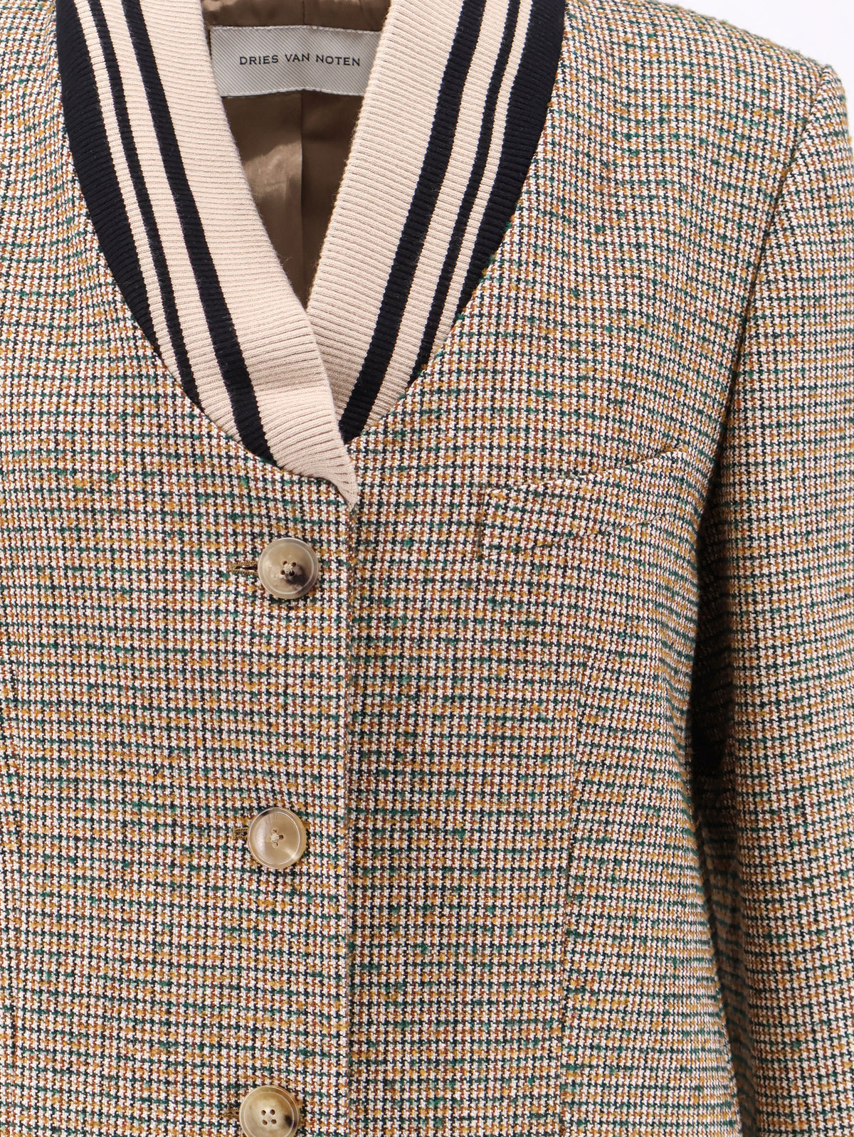 Ritt madras cotton blend coat