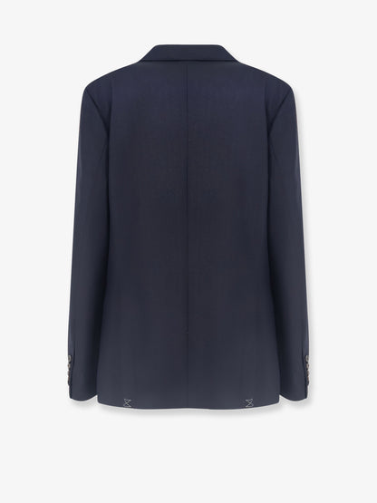 Barrysta wool blazer with gold embroidery thumbnail
