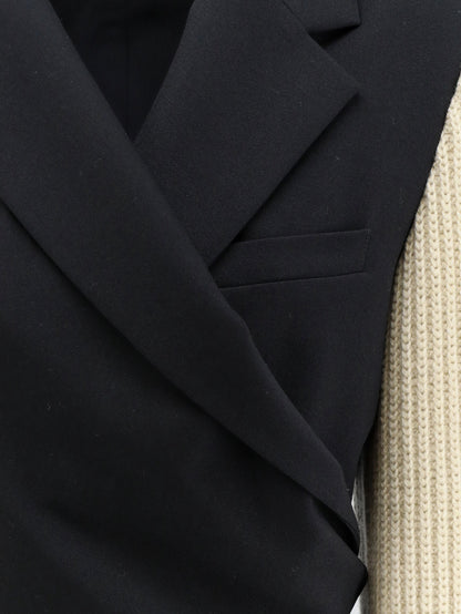 Beline Bis wool blazer with contrasting sleeves thumbnail