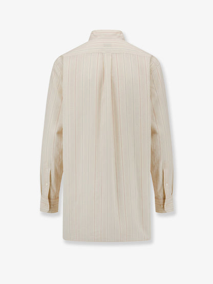 Viscose blend shirt with striped pattern thumbnail