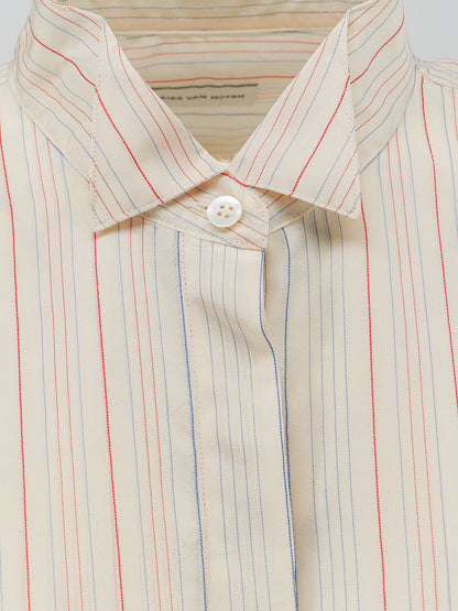 Viscose blend shirt with striped pattern thumbnail