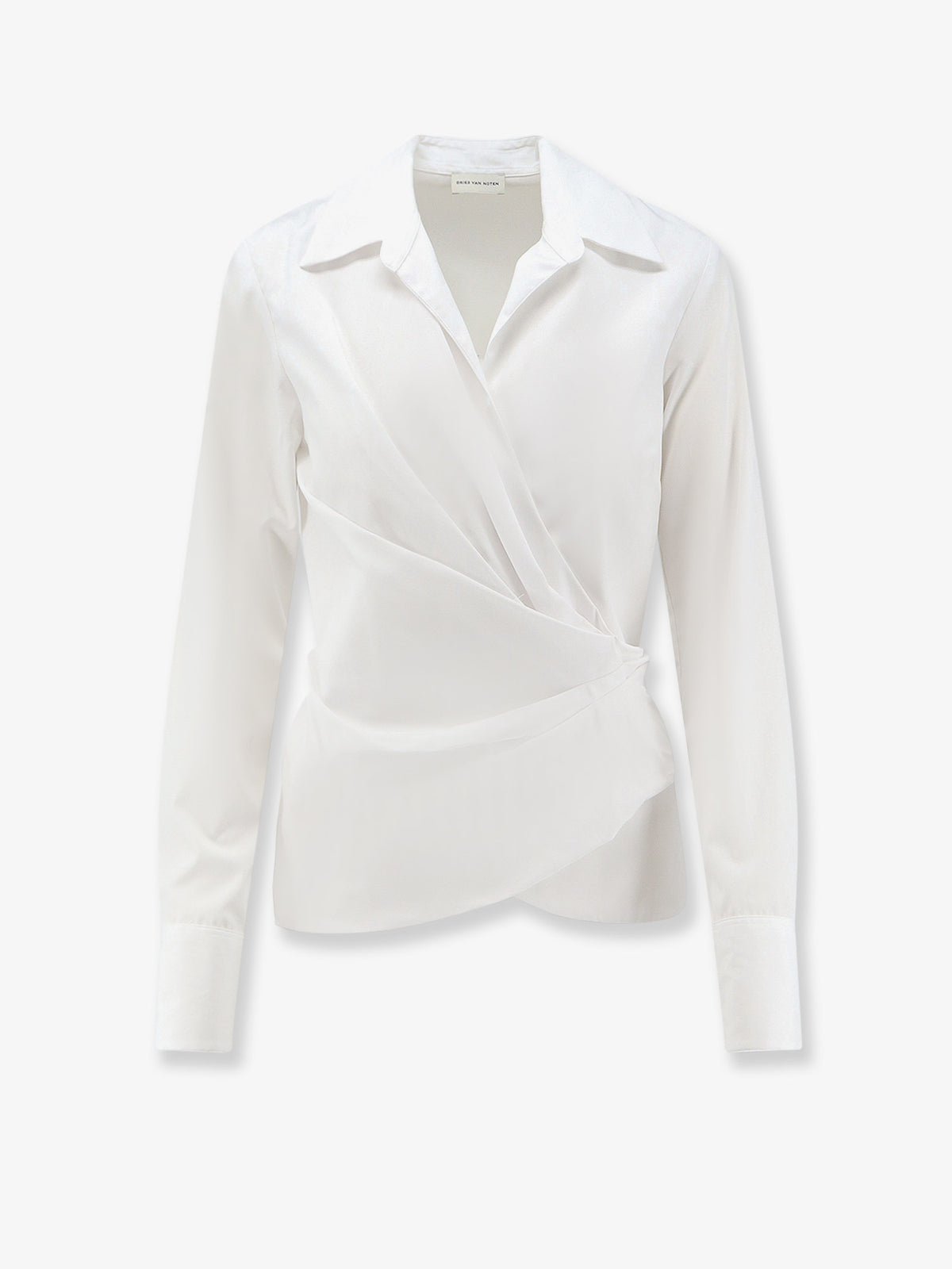 Cotton wrap shirt