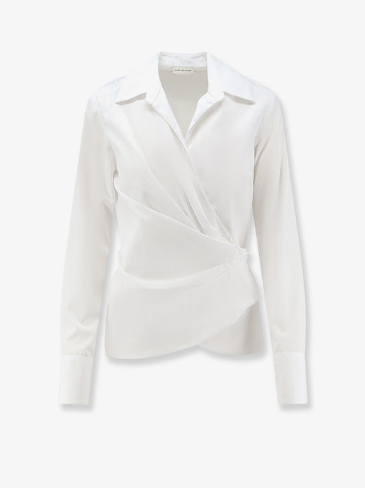 Cotton wrap shirt