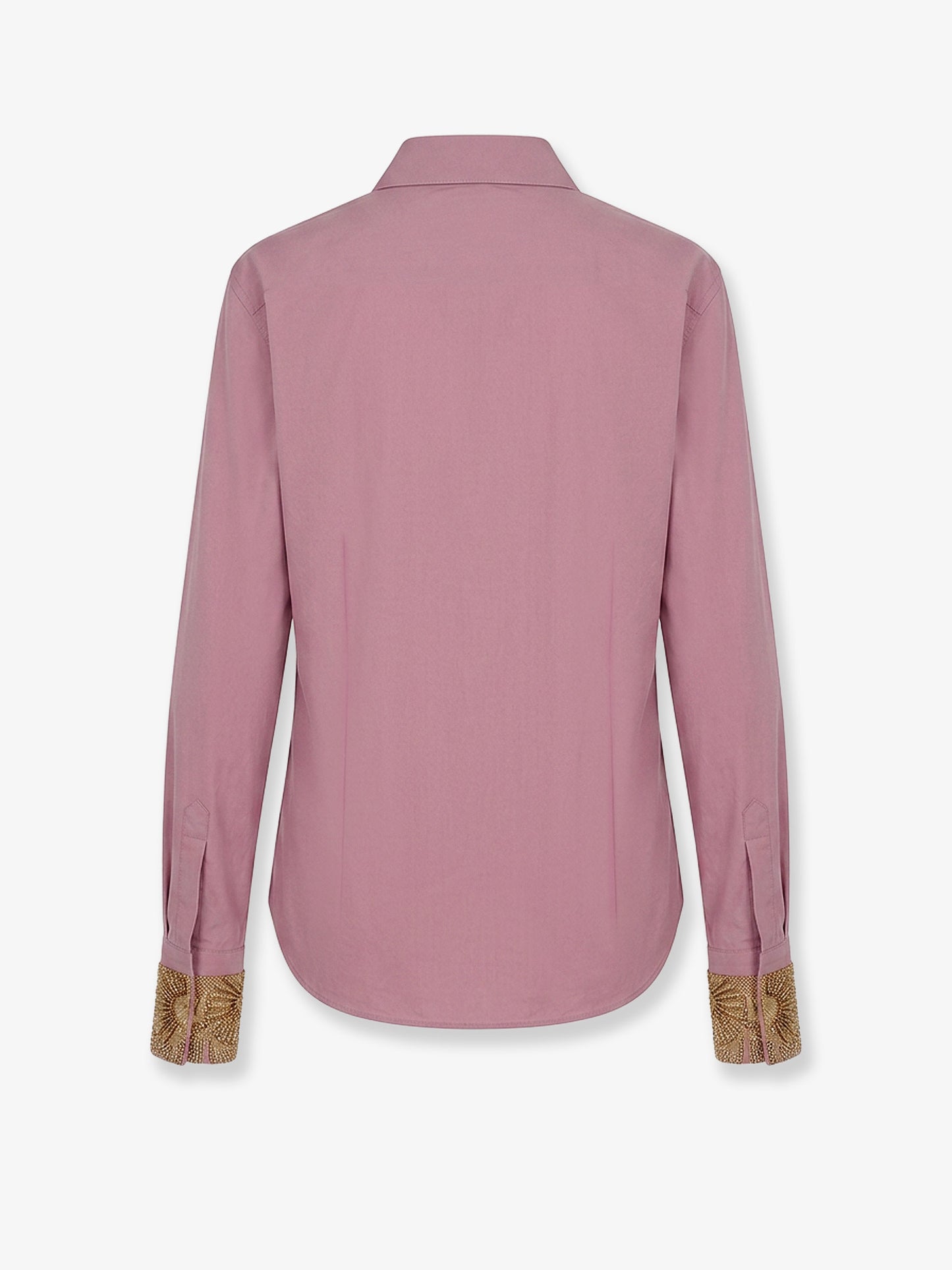 Chloris cotton shirt with embroiders cuffs