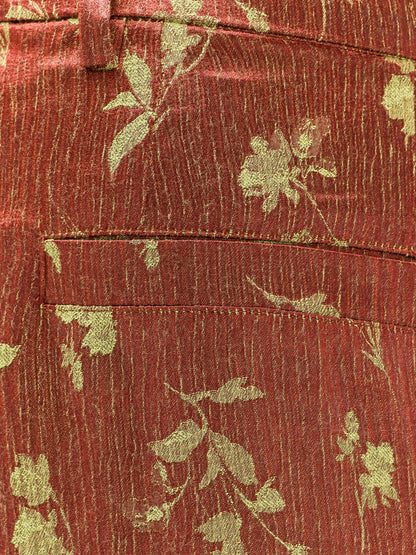 Viscose blend trousers with floral pattern thumbnail